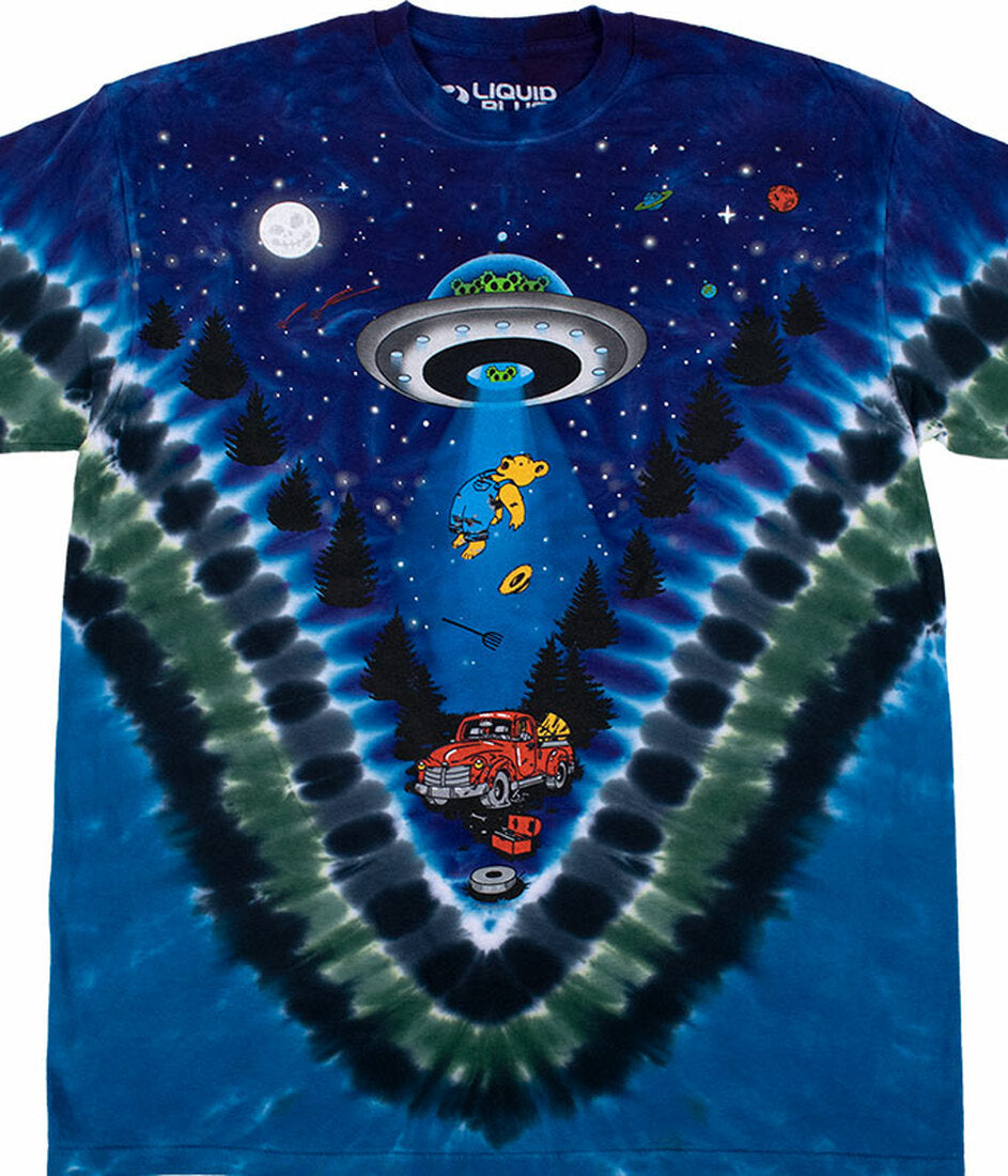 Mens Grateful Dead Abduction Tie-Dye T-shirt - HalfMoonMusic