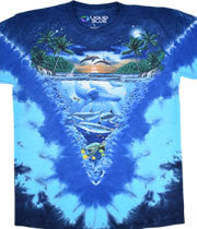 Night Time Dive Tie Dye T-shirt - HalfMoonMusic