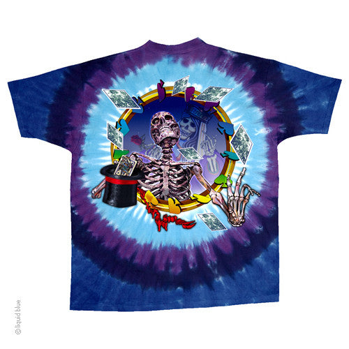 Mens Grateful Dead Queen of Spades Tie-Dye T-Shirt - HalfMoonMusic