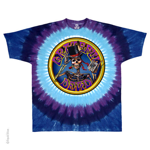 Mens Grateful Dead Queen of Spades Tie-Dye T-Shirt - HalfMoonMusic