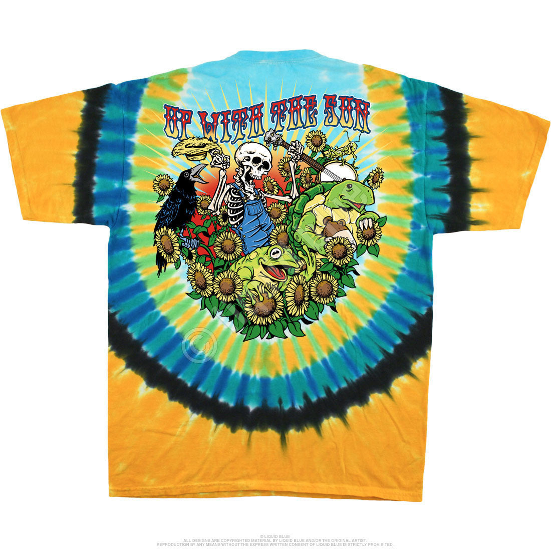 Grateful Dead Sunrise Jam Tie Dye T-Shirt - HalfMoonMusic