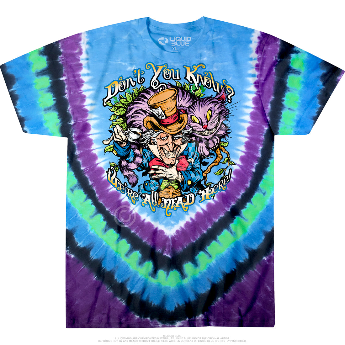 Men's Don't You Know Tie Dye Alice T Shirt - HalfMoonMusic