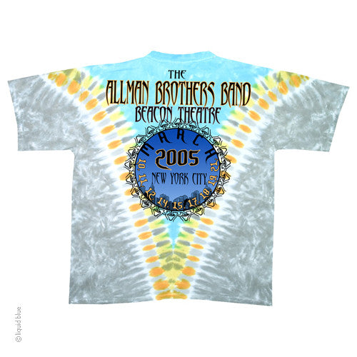 Mens Allman Brothers Flying Peach Tie Dye T-Shirt - HalfMoonMusic