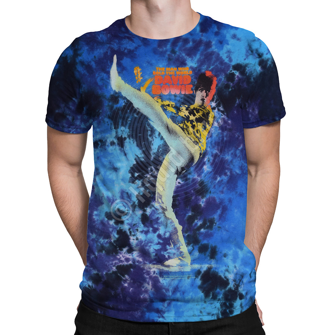 Mens David Bowie Kick T-shirt - HalfMoonMusic