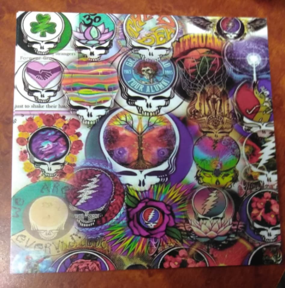 Grateful Dead Stealie Collage Sticker - HalfMoonMusic