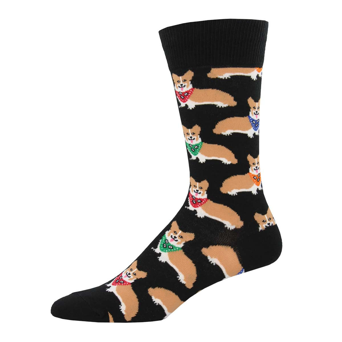 Mens Corgi Crew Socks - HalfMoonMusic