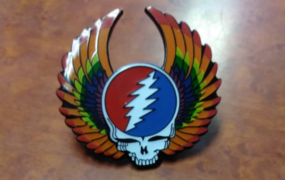 Grateful Dead Winged Stealie Hat Pin - HalfMoonMusic