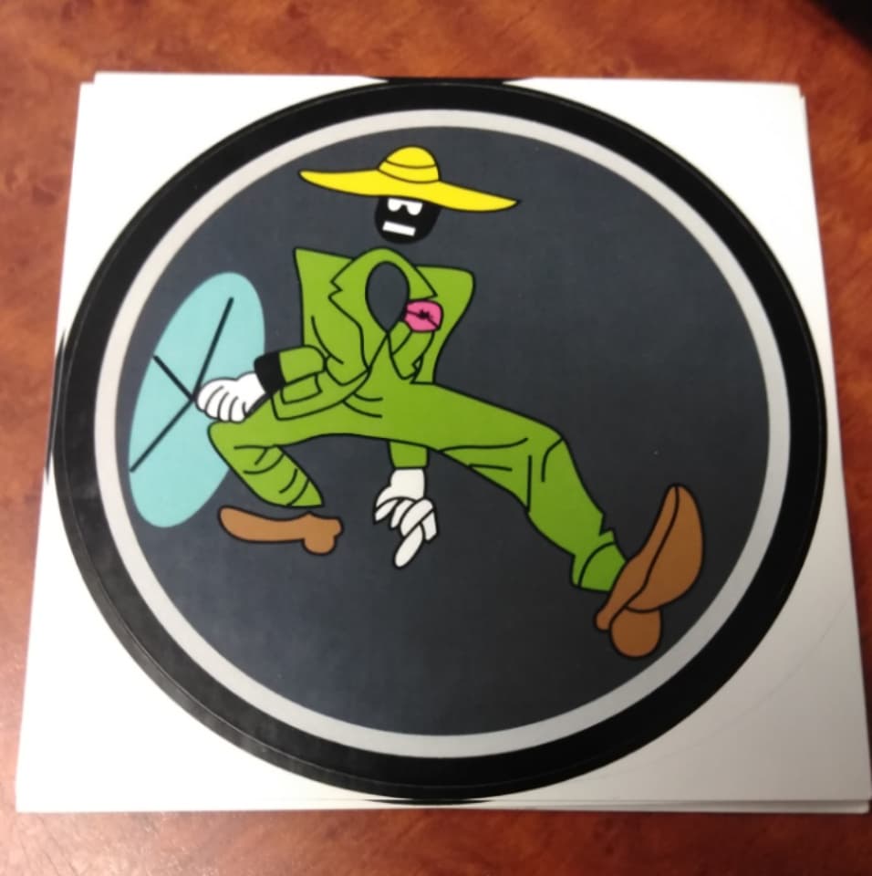 Grateful Dead Round Shakedown Dude Sticker - HalfMoonMusic
