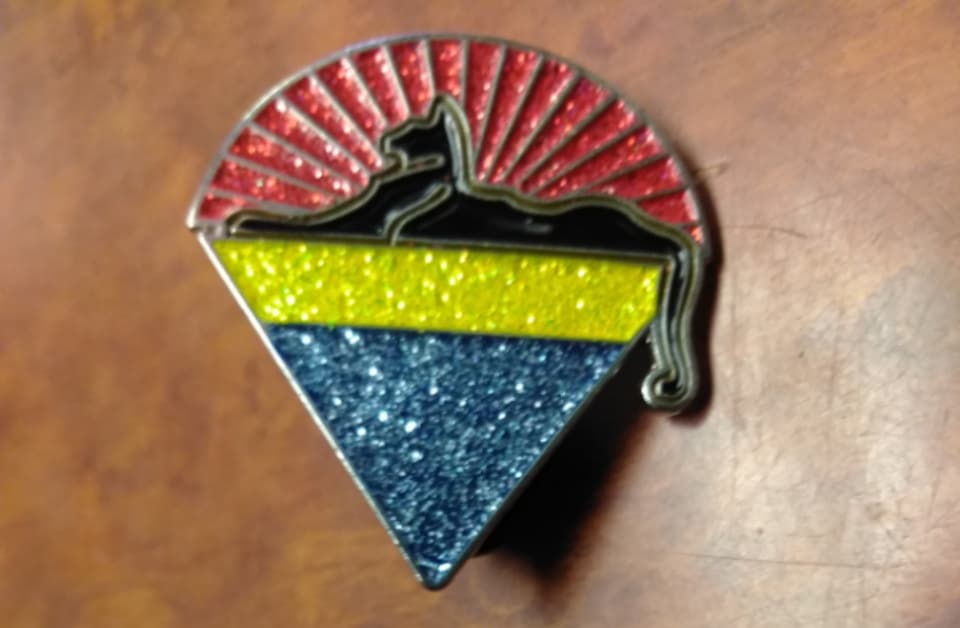 Grateful Dead Glittering Cats Under the Stars Hat Pin - HalfMoonMusic