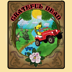 Grateful Dead Magnolia Fleece Throw Blanket - HalfMoonMusic