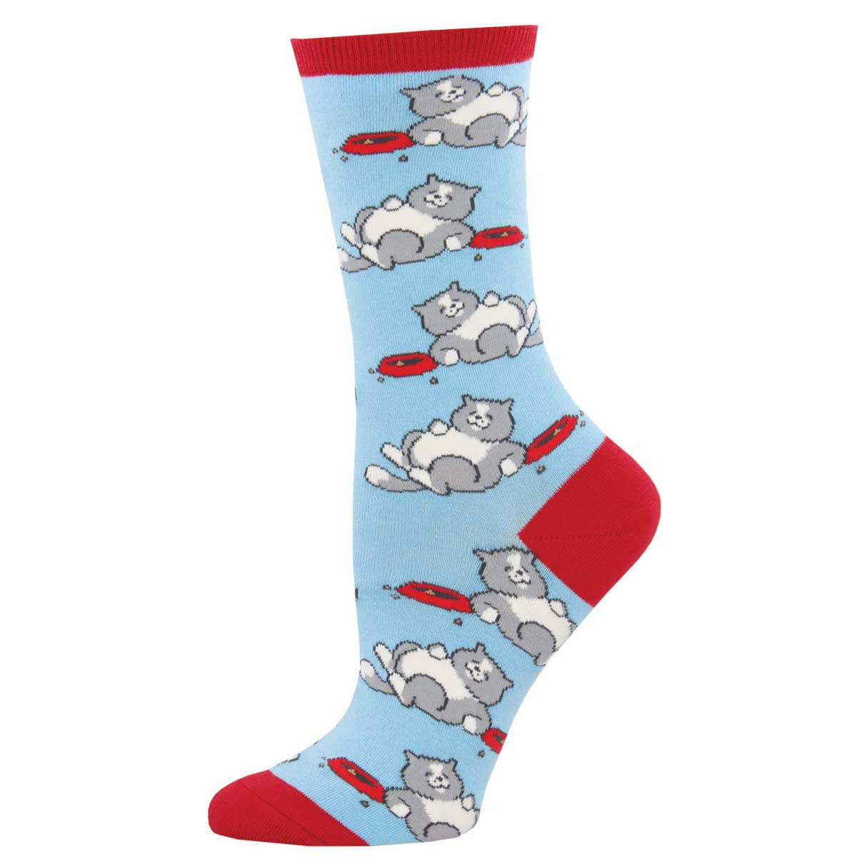 Womens Time For A Cat Nap Crew Socks - HalfMoonMusic