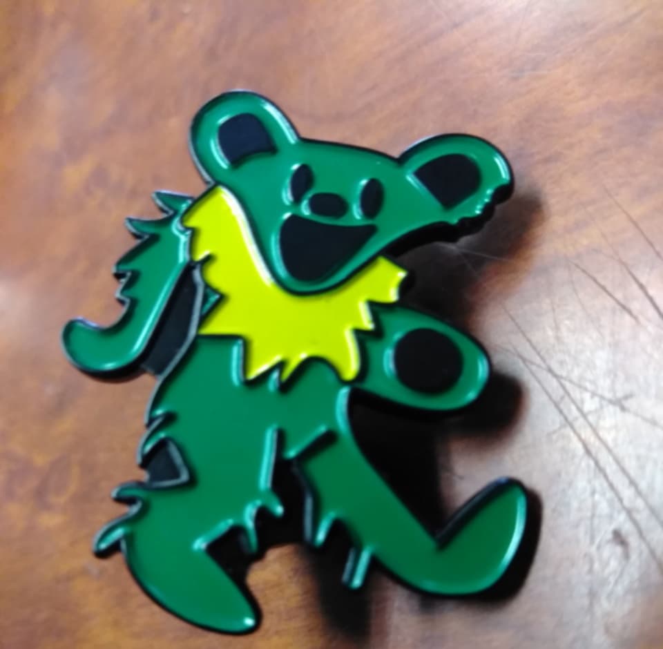 Single Dancing Bear Hat Pin - HalfMoonMusic