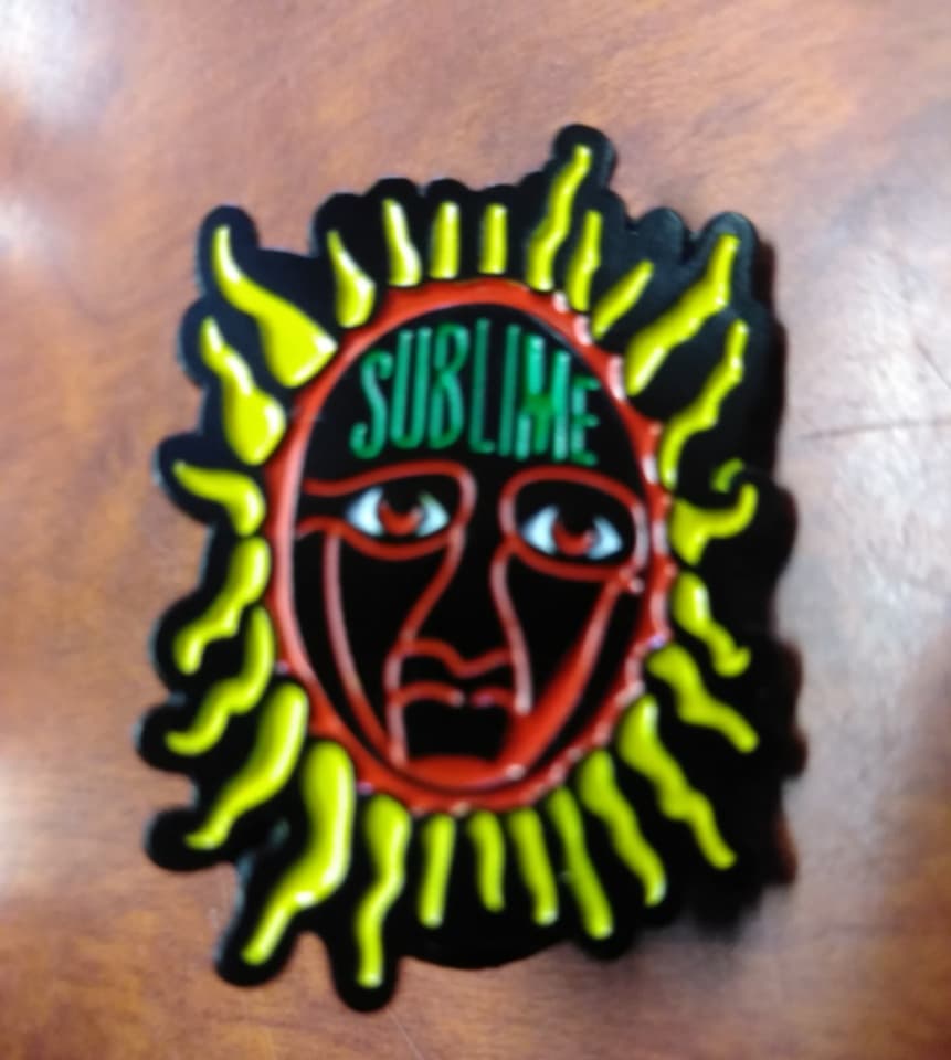 Sublime Sun Face Hat Pin - HalfMoonMusic