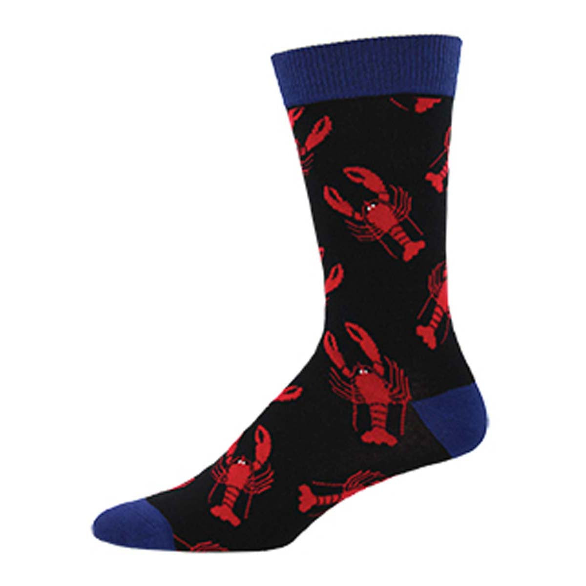 Mens Lobster Crew Socks - HalfMoonMusic
