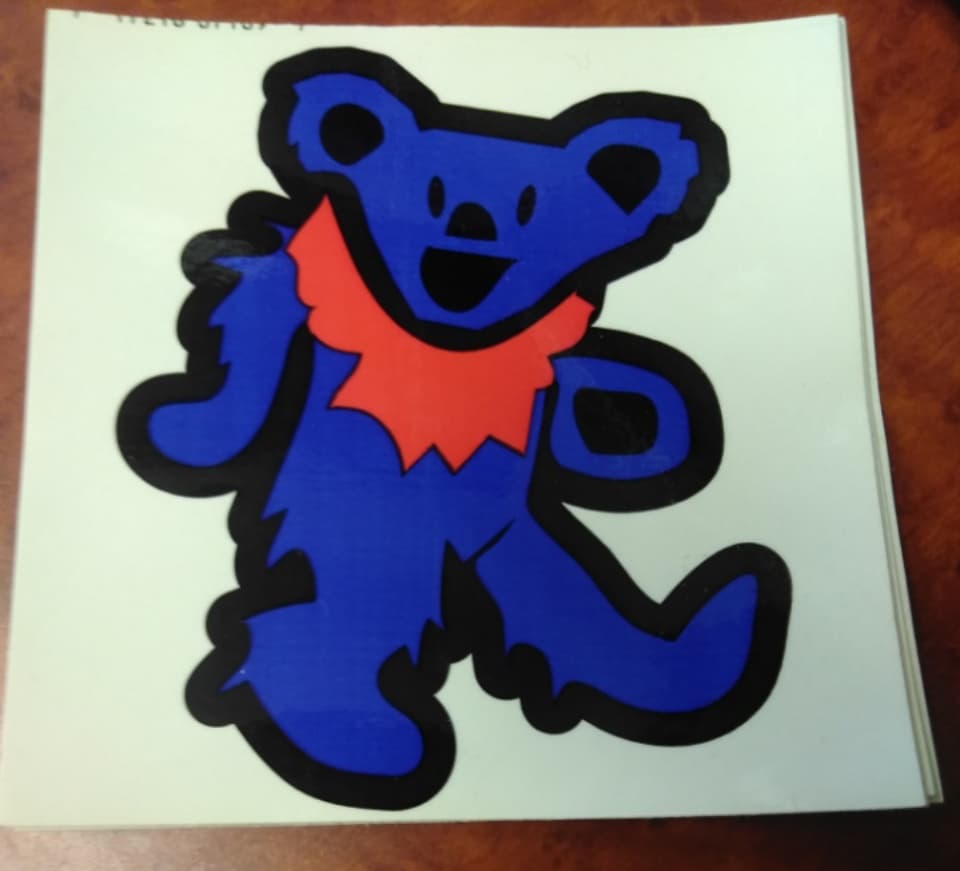 Glossy Dancing Bear Sticker - HalfMoonMusic