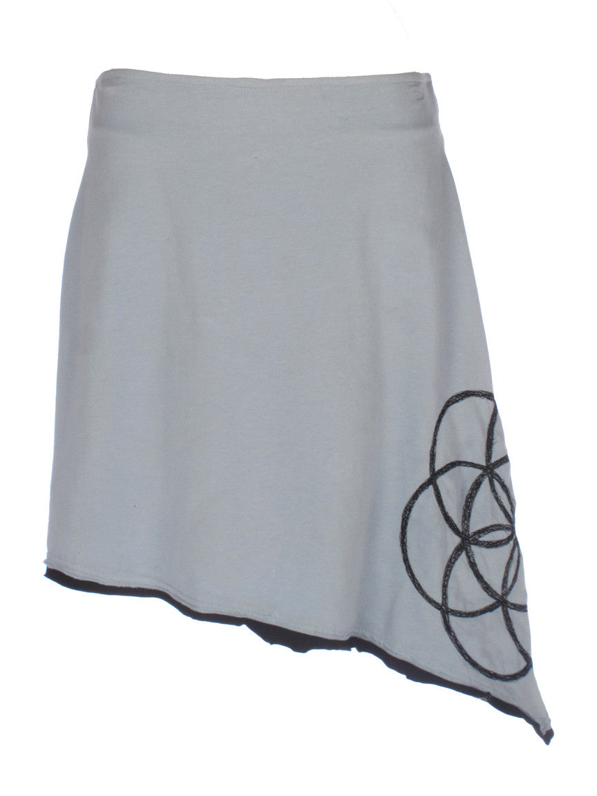 Flower of Life Angled Skirt - HalfMoonMusic