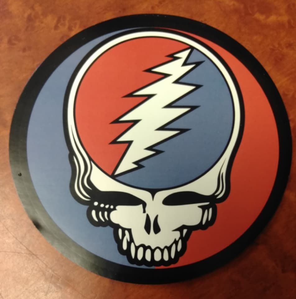 Grateful Dead Round SYF Sticker - HalfMoonMusic