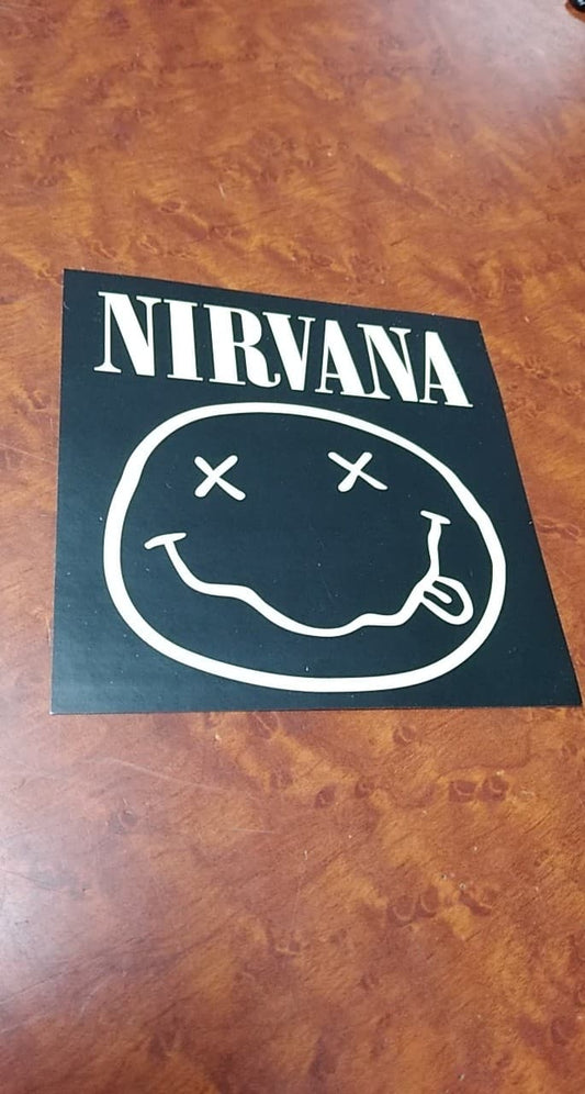 Nirvana Smile Face Sticker - HalfMoonMusic