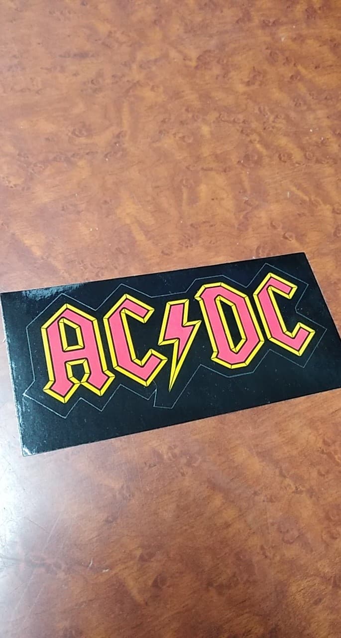 ACDC Bolt Sticker - HalfMoonMusic