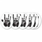 Jerry Garcia Hand Oval Sticker - HalfMoonMusic