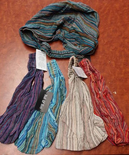 Striped Cotton Headband - HalfMoonMusic