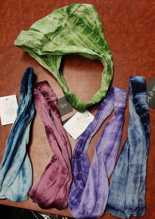Tie Dye Single Color Headband - HalfMoonMusic