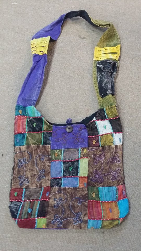 Colorful Patchwork Hobo Bag - HalfMoonMusic