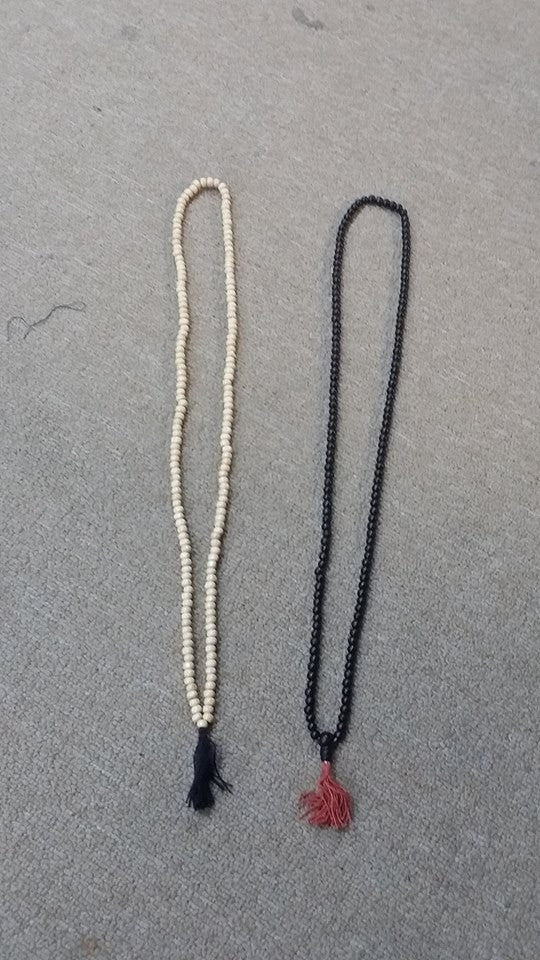 Wood Mala Necklace - HalfMoonMusic