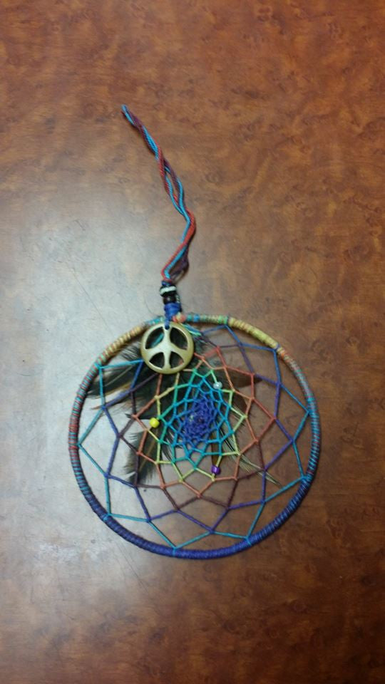 Medium Peace Dream Catcher - HalfMoonMusic