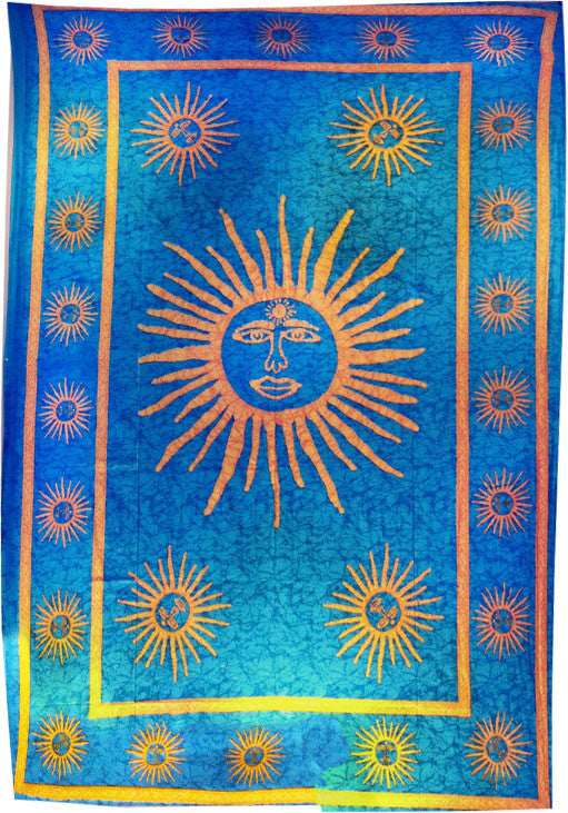 Sun Batik Tapestry - HalfMoonMusic