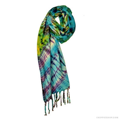 Tie Dye Rayon Scarf - HalfMoonMusic