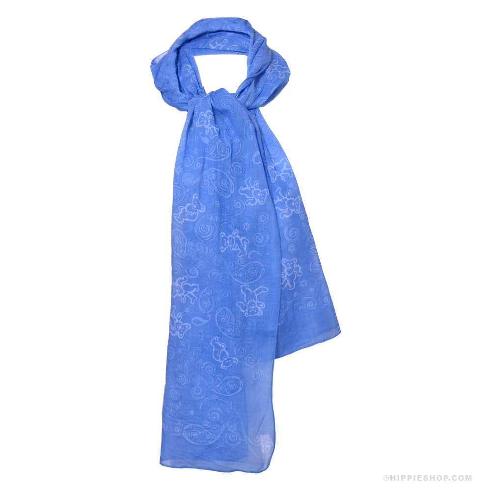 Grateful Dead Long Bear Scarf - HalfMoonMusic