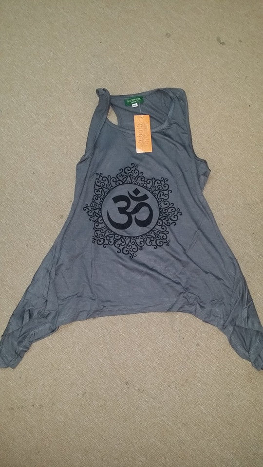 Womens Om Flow Tank Top - HalfMoonMusic