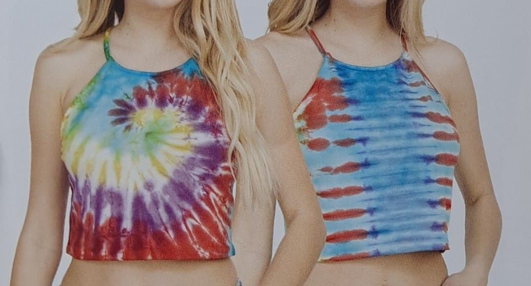 Womens Organic Cotton Tie-Dye Tank Top - HalfMoonMusic