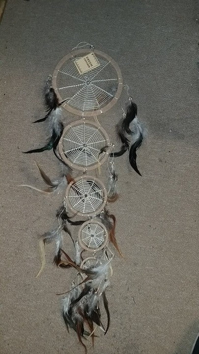 Spider Web 5 tier Dream Catcher - HalfMoonMusic
