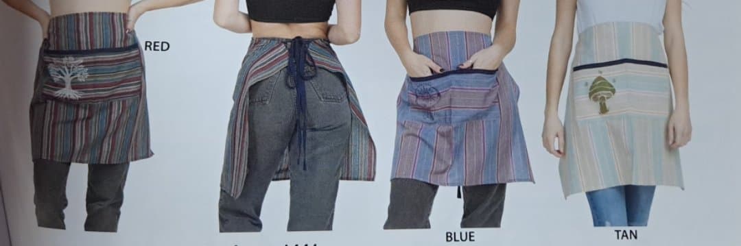Cotton Boho Pattern Apron - HalfMoonMusic