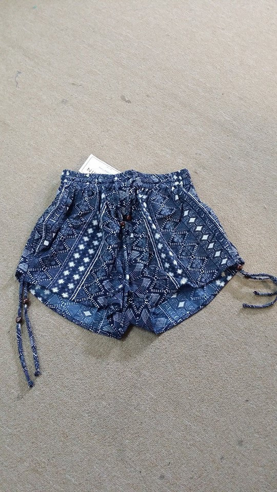 Womens Side Ruching Shorts - HalfMoonMusic