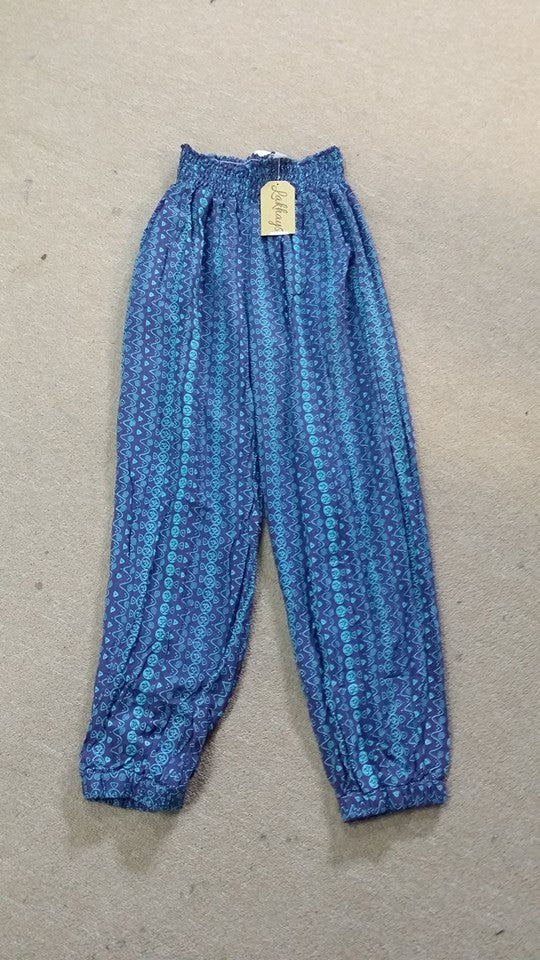 Womens Om Print Harem Pants - HalfMoonMusic