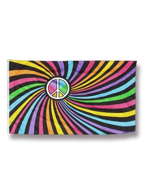 Rainbow Peace Flag - HalfMoonMusic