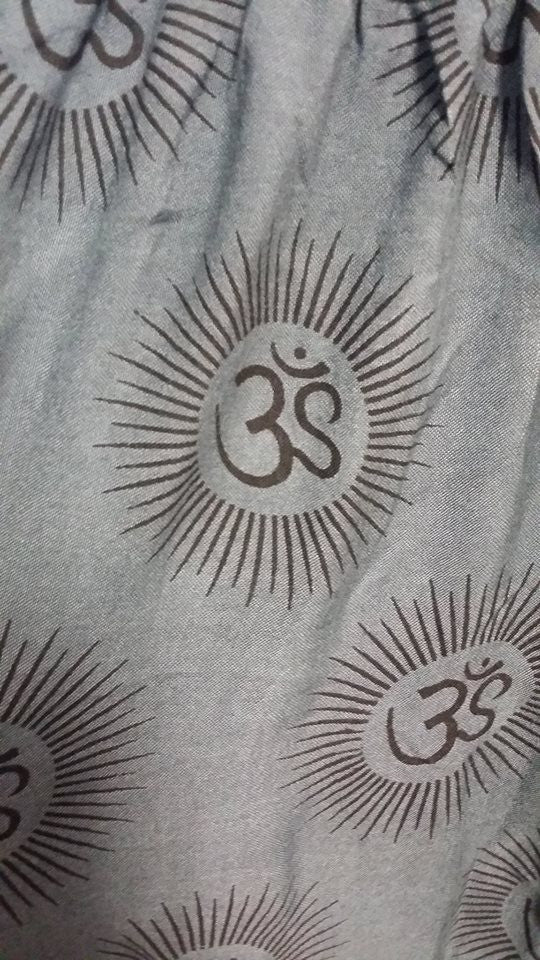 Womens Om Mantra Pants - HalfMoonMusic