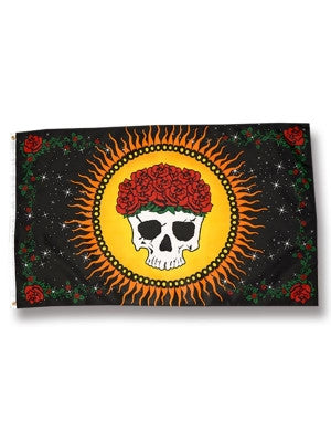 Graciously Departed Skull Flag - HalfMoonMusic