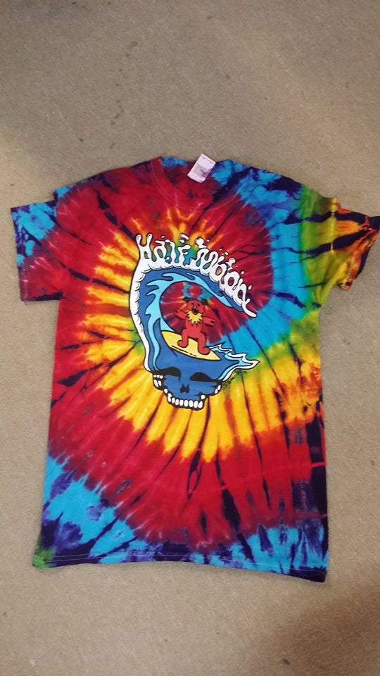 Half Moon Bear Surfer Tie Dye T-shirts - HalfMoonMusic