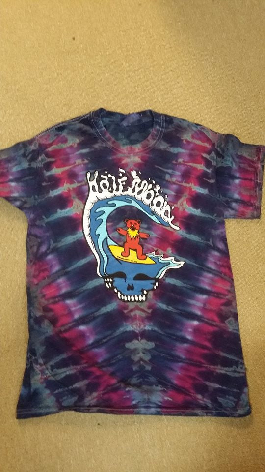 Half Moon Bear Surfer Tie Dye T-shirts - HalfMoonMusic