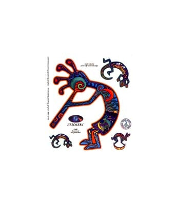 Kokopelli Multipack Sticker - HalfMoonMusic