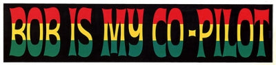 Bob Marley Is My Co-Pilot Sticker - HalfMoonMusic