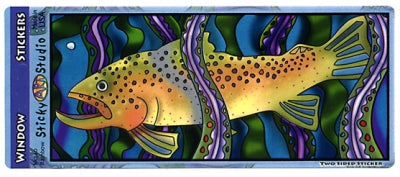 Rainbow Trout Sticker - HalfMoonMusic
