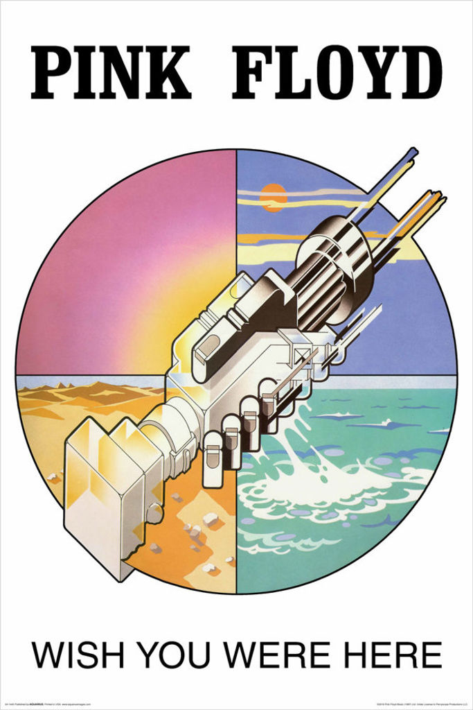 Pink Floyd Wish You Were Here Poster - HalfMoonMusic