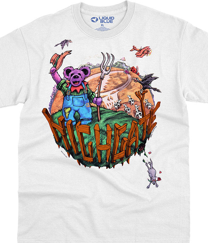 Mens Grateful Dead Highgate White T-shirt - HalfMoonMusic