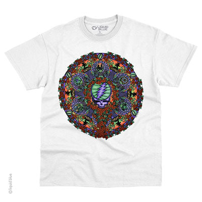Mens GD Celtic Mandala White T-shirt - HalfMoonMusic