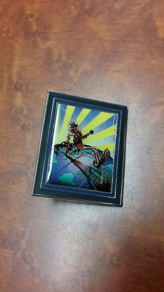 Grateful Dead Truckin To Europe Hat Pin - HalfMoonMusic